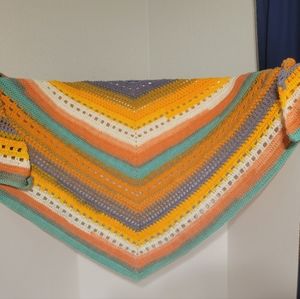 Handmade crocheted shawl